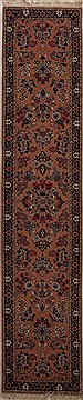 Persian sarouk Red Runner 10 to 12 ft Wool Carpet 12832
