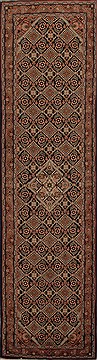 Persian Hamedan Multicolor Runner 10 to 12 ft Wool Carpet 12845