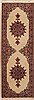 Tabriz Beige Runner Hand Knotted 210 X 711  Area Rug 251-12855 Thumb 0