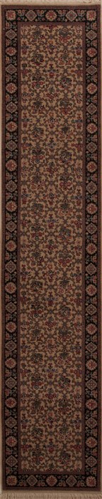 Sino-Persian Beige Runner Hand Knotted 26 X 122  Area Rug 251-12857 Image 0