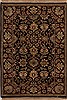 Agra Black Hand Knotted 40 X 59  Area Rug 251-12877 Thumb 0