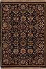 Agra Black Hand Knotted 40 X 59 Area Rug 251-12877 Thumb 0