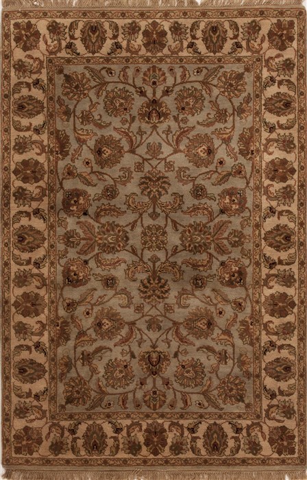 Agra Blue Hand Knotted 40 X 60 Area Rug 251-12882 Image 0