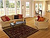 Agra Red Hand Knotted 40 X 61 Area Rug 251-12893 Thumb 5