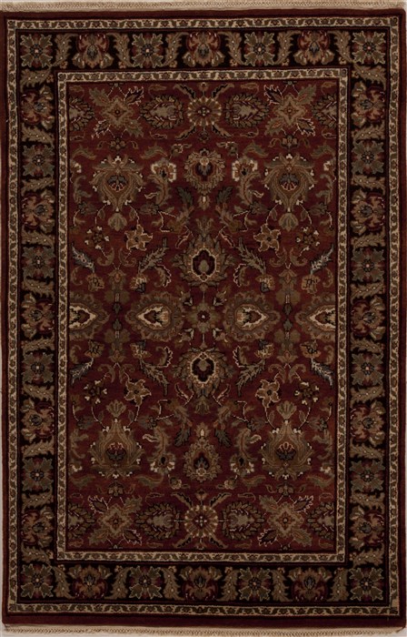 Agra Red Hand Knotted 40 X 61 Area Rug 251-12894 Image 0