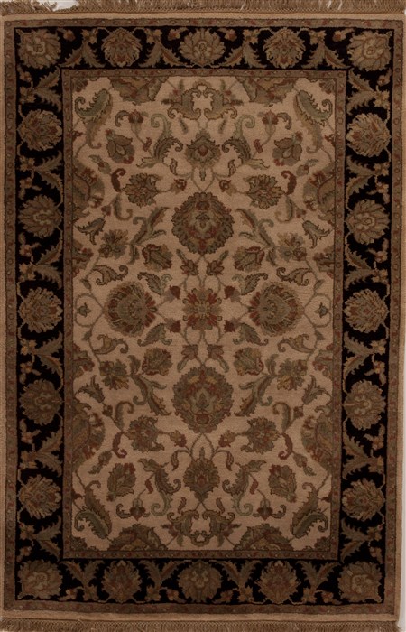 Agra Beige Hand Knotted 40 X 61 Area Rug 251-12896 Image 0