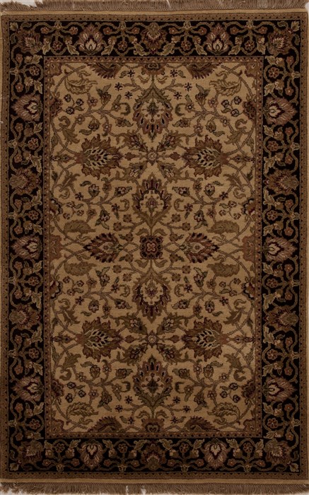 Agra Beige Hand Knotted 41 X 62 Area Rug 251-12899 Image 0