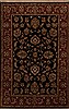 Agra Black Hand Knotted 40 X 60  Area Rug 251-12902 Thumb 0