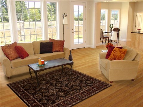 Agra Green Hand Knotted 41 X 63 Area Rug 251-12904 Image 5