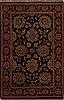 Agra Black Hand Knotted 40 X 61  Area Rug 251-12911 Thumb 0