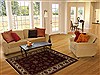 Agra Red Hand Knotted 41 X 60 Area Rug 251-12921 Thumb 5