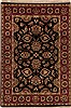 Agra Black Hand Knotted 42 X 61  Area Rug 251-12922 Thumb 0