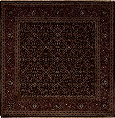 Herati Multicolor Square Hand Knotted 5'11" X 5'11"  Area Rug 251-12927