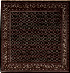 Indian Hamedan Green Square 5 to 6 ft Wool Carpet 12930