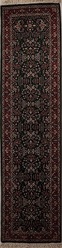 Pakistani sarouk Green Runner 10 to 12 ft Wool Carpet 12954