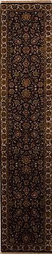 Agra Red Runner Hand Knotted 2'5" X 12'0"  Area Rug 251-12971