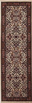 Pak-Persian Beige Runner Hand Knotted 2'8" X 8'2"  Area Rug 251-12979