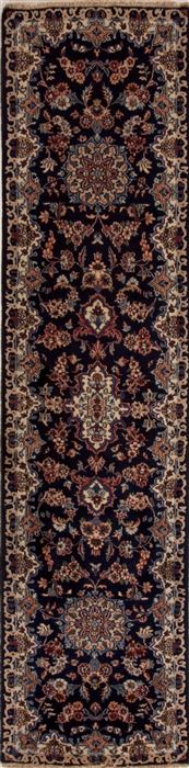 Mashad Blue Runner Hand Knotted 21 X 87  Area Rug 251-12986 Image 0