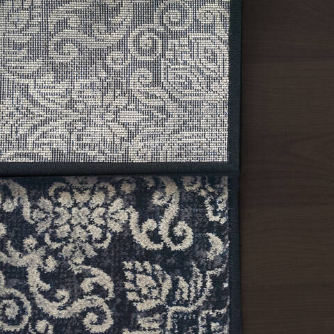 Dynamic ANCIENT GARDEN Blue 311 X 57 Area Rug AN46571623696 801-120010 Image 1