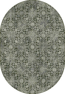 Dynamic ANCIENT GARDEN Blue Oval 7x9 ft  Carpet 120015