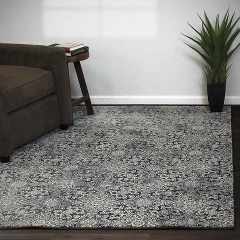 Dynamic ANCIENT GARDEN Blue 92 X 1210 Area Rug AN1014571623696 801-120018 Image 1
