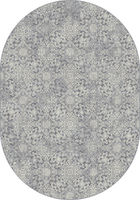 Dynamic ANCIENT GARDEN Blue Oval 27 X 47 Area Rug ANOV35571624666 801-120021 Image 0