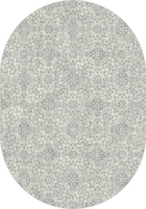 Dynamic ANCIENT GARDEN Grey Oval 53 X 77 Area Rug ANOV69571629646 801-120039 Image 0