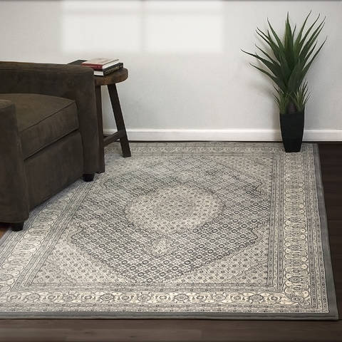 Dynamic ANCIENT GARDEN Grey 53 X 77 Area Rug AN69572045666 801-120049 Image 1