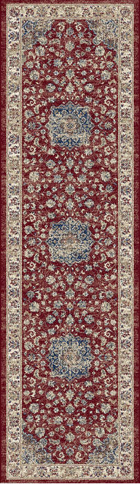 Dynamic ANCIENT GARDEN Red Runner 22 X 110 Area Rug AN212575591464 801-120068 Image 0