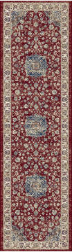 Dynamic ANCIENT GARDEN Red Runner 2'2" X 11'0" Area Rug AN212575591464 801-120068