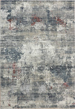 Dynamic ASTORIA Grey Rectangle 10x13 ft Polypropylene and Polyester Carpet 120087