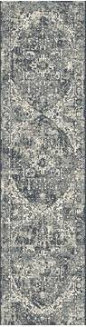 Dynamic ASTORIA Grey Runner 6 to 9 ft Polypropylene and Polyester Carpet 120095