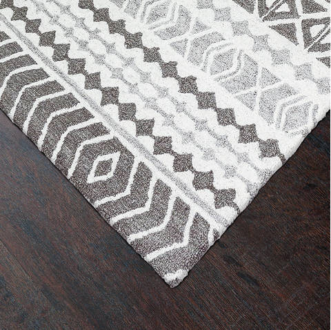 Dynamic AZTEC Grey 80 X 110 Area Rug AZ9127871900 801-120213 Image 1