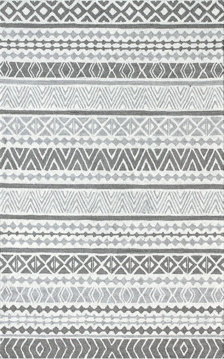 Dynamic AZTEC Grey 80 X 110 Area Rug AZ9127871900 801-120213 Image 0