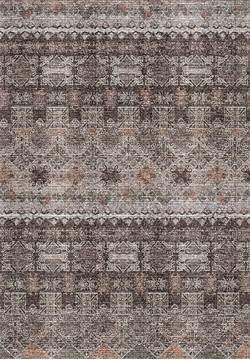 Dynamic ILLUSION Grey Rectangle 2x4 ft polyester Carpet 121262