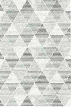 Dynamic MEHARI Grey Rectangle 4x6 ft  Carpet 121749