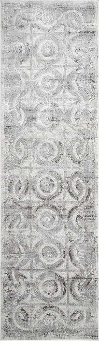 Dynamic MOSAIC Grey Runner 22 X 77 Area Rug MO281663900 801-121820 Image 0