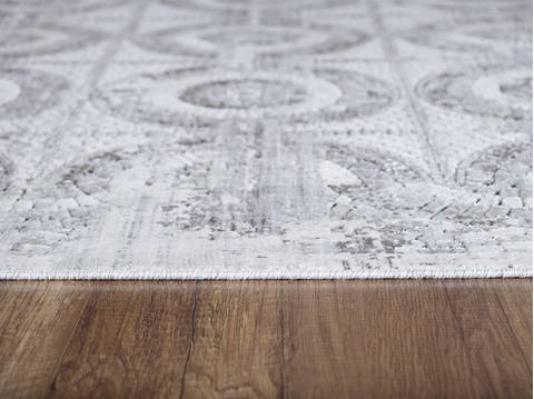 Dynamic MOSAIC Grey 20 X 35 Area Rug MO241663900 801-121821 Image 1