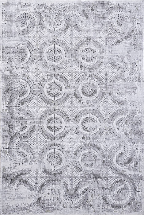 Dynamic MOSAIC Grey 53 X 77 Area Rug MO691663900 801-121823 Image 0