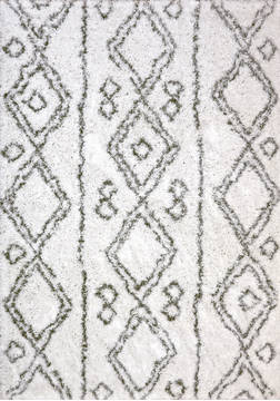 Dynamic NORDIC White Rectangle 3x5 ft  Carpet 122029