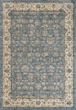 Dynamic PEARL Blue Rectangle 4x6 ft Polyester Carpet 122171