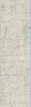 Dynamic QUARTZ White Runner 2'2" X 7'7" Area Rug QU2827030110 801-122329