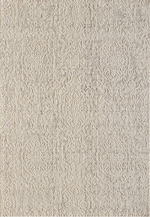 Dynamic QUARTZ White 92 X 1210 Area Rug QU101427030110 801-122335 Image 0