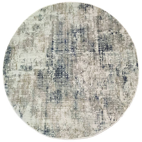 Dynamic QUARTZ Grey Round 53 X 55 Area Rug QUR527035190 801-122383 Image 0