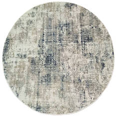 Dynamic QUARTZ Grey Round 5'3" X 5'5" Area Rug QUR527035190 801-122383