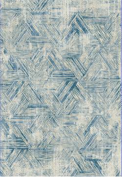 Dynamic QUARTZ Blue Rectangle 2x4 ft  Carpet 122438