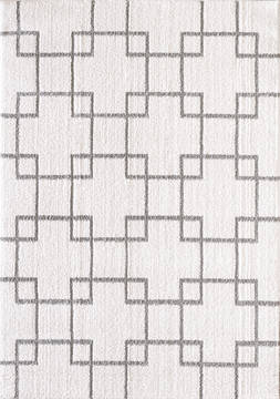 Dynamic SILKY SHAG White 2'0" X 3'3" Area Rug SI245901119 801-122693
