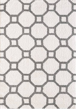 Dynamic SILKY SHAG White Rectangle 2x3 ft  Carpet 122705