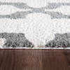 Dynamic SILKY SHAG White 20 X 33 Area Rug SI245906110 801-122723 Thumb 1