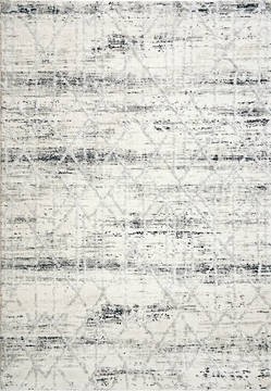 Dynamic TROYA White Rectangle 5x8 ft  Carpet 122927